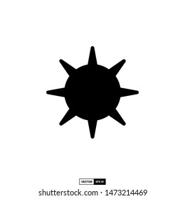 Sun icon, design inspiration vector template for interface and any purpose