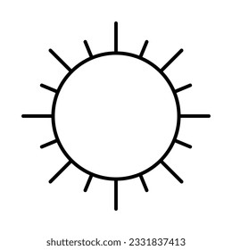 Sun Icon Design For Personal And Commercial Use