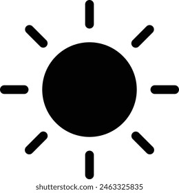 Sun Icon Design For Personal And Commercial Use.