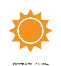 Sun icon. Sun icon design template. Sun collection logo icon vector. Trendy style. Collection sun Eps10. Summer weather icon on a white background vector graphics.