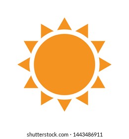 Sun icon. Sun icon design template. Sun collection logo icon vector. Trendy style. Collection sun Eps10. Summer weather icon on a white background vector graphics.