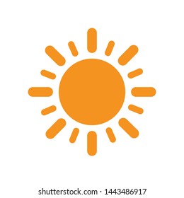 Sun icon. Sun icon design template. Sun collection logo icon vector. Trendy style. Collection sun Eps10. Summer weather icon on a white background vector graphics.