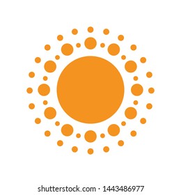 Sun icon. Sun icon design template. Sun collection logo icon vector. Trendy style. Collection sun Eps10. Summer weather icon on a white background vector graphics.