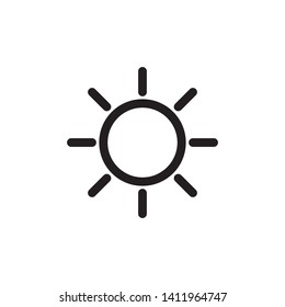 sun icon design template. Trendy style, vector eps 10