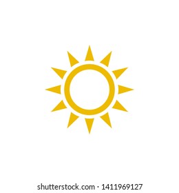 sun icon design template. Trendy style, vector eps 10