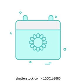 Sun icon design vector