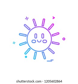 Sun icon design vector