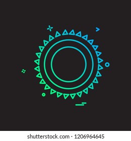 Sun icon design vector