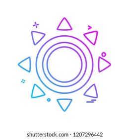Sun icon design vector