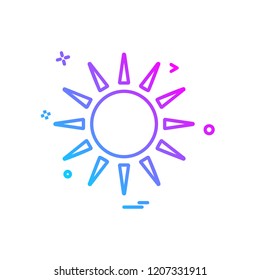 Sun icon design vector