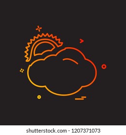 Sun icon design vector