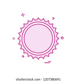 Sun icon design vector