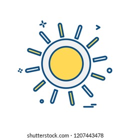 Sun icon design vector