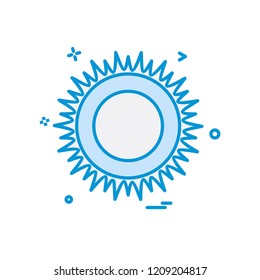 Sun icon design vector