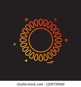 Sun icon design vector