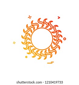 Sun icon design vector
