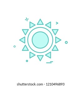 Sun icon design vector