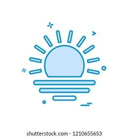 Sun icon design vector