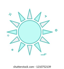 Sun icon design vector