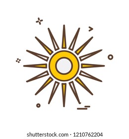 Sun icon design vector