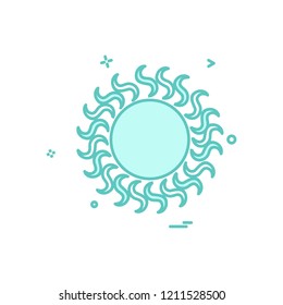 Sun icon design vector