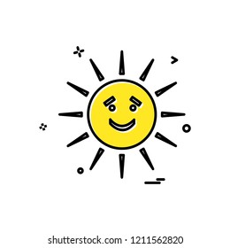Sun icon design vector