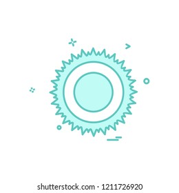 Sun icon design vector
