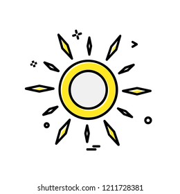 Sun icon design vector