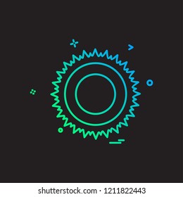 Sun icon design vector