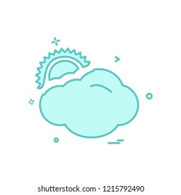 Sun icon design vector
