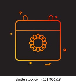 Sun icon design vector