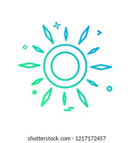 Sun icon design vector