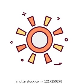 Sun icon design vector