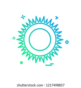 Sun icon design vector