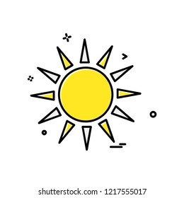 Sun icon design vector
