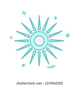 Sun icon design vector