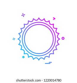 Sun icon design vector