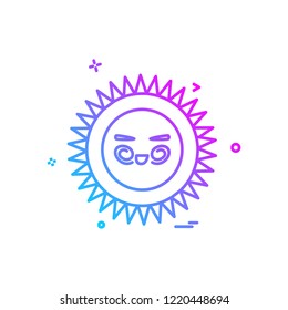 Sun icon design vector
