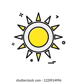 Sun icon design vector