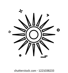 Sun icon design vector