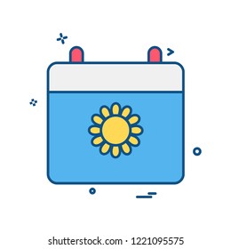 Sun icon design vector