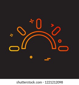 Sun icon design vector