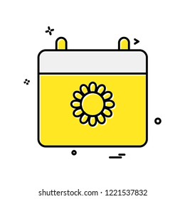 Sun icon design vector