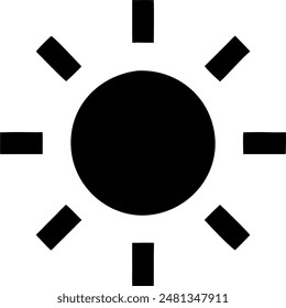 sun in icon design, vector