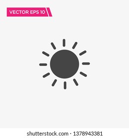 Sun Icon Design, Vector EPS10