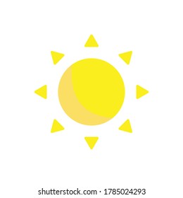 Ilustración vectorial de diseño de icono solar