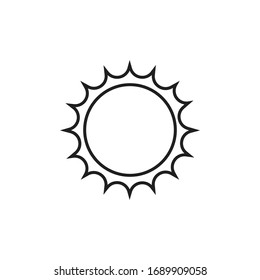 sun icon design vector sign illustration 