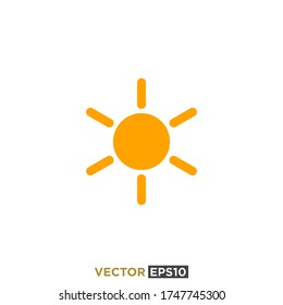 Sun Icon Design Vector Template