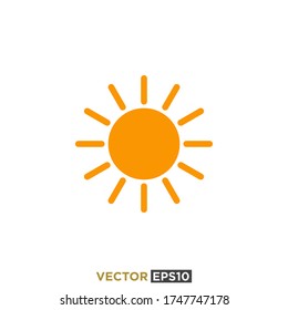 Sun Icon Design Vector Template