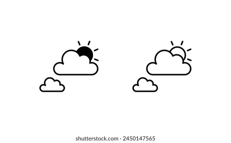 Sun icon design with white background stock illustration
